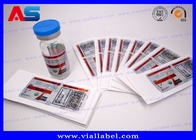 Etykiety na fiolki sterydowe CMYK do drukarni szklanych naklejek na butelki medyczne