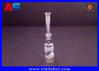 Testosteron 1 ml ampułka Butelka z nadrukiem Clear Amp z nadrukowanymi ozdobnymi pierścieniami