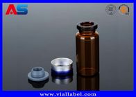 Tubular miniaturowy szklane butelki Niebieski Amber Szklane butelki z bezpiecznymi pokrywkami gumowe