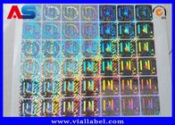 Matrycowe laserowe niestandardowe naklejki holograficzne Winylowe hologramy puste do przechowywania fiolek