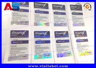 Anavar Oxandrolone 50 tabletek Pill Label Hologram Printing Wodoodporne użycie farmaceutyczne