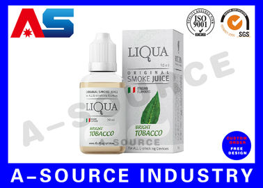 Shiny Silver niestandardowe Hologram E Płynne Boksy dla 20ml e Juice Dropper Butelki