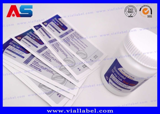 PP PET Plastic Adhesive Pill Bottle Sticker Custom Drukowanie etykiet na butelki
