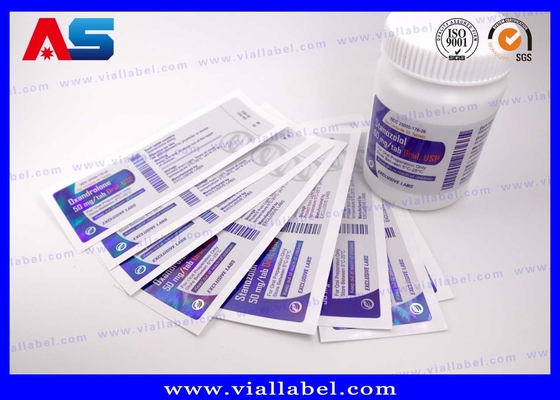 PP PET Plastic Adhesive Pill Bottle Sticker Custom Drukowanie etykiet na butelki