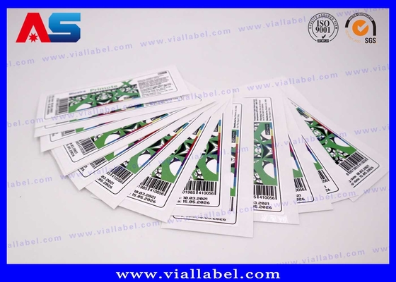 CMYK Biała folia perłowa 10 ml Etykieta fiolki do butli do wstrzykiwań
