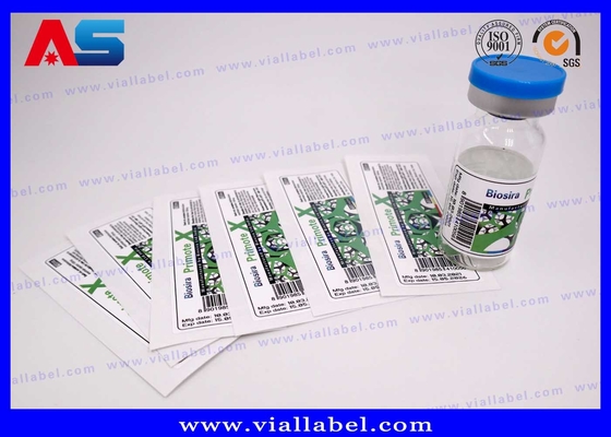 CMYK Biała folia perłowa 10 ml Etykieta fiolki do butli do wstrzykiwań