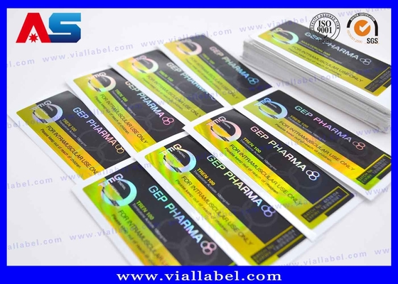 Etykiety na fiolkach 10 ml Holograficzne Peptydy Silne Adhezyjne Etykiety na fiolkach farmaceutycznych 25x60 mm