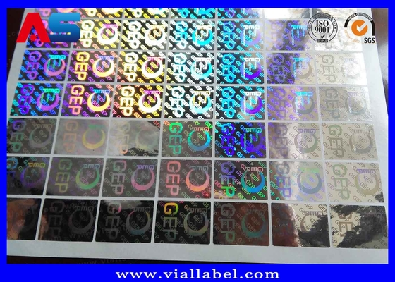 Transparent klejąca holograficzna Bezpieczeństwo Naklejki 3D Hologram Printed