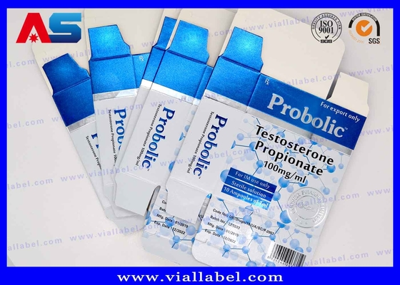 Bodybuilding Propionat 1 ml Ampułka Pudełka Drukowanie Farmaceutyczne Pudełka zaprojektowane do małych fiol
