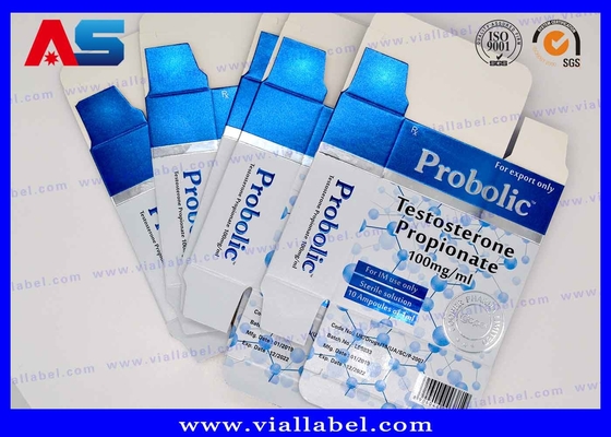 Bodybuilding Propionat 1 ml Ampułka Pudełka Drukowanie Farmaceutyczne Pudełka zaprojektowane do małych fiol