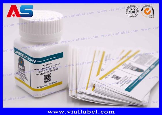 Plastikowe butelki z przezroczystymi pigułkami zabezpieczone przed dziećmi Mocny klej Wodoodporny do tabletek doustnych