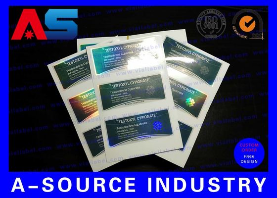 Matt Finish wodoodporne plastikowe etykiety na butelkach aptecznych naklejki do peptydów / Tirz