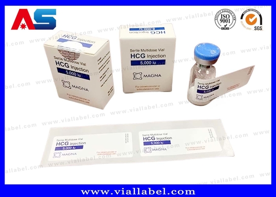 Zindywidualizowane pudełko Hcg i naklejka drukowana, fiolka 2 ml i ampułka 2 ml