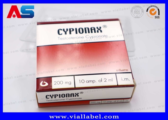 Pudełko do opakowań farmaceutycznych CMYK dla 10 ampułek po 1 ml Pudełko papierowe i plastikowy tac