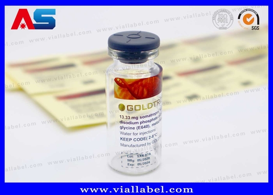 Przejrzyste naklejki na fiolki 10 ml Drukowanie na zamówienie Made in China Przejrzystość Etykiety na fiolki 10 ml wodoodporne