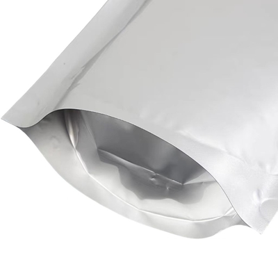Aluminium folia worek MOQ 100 sztuk Aluminium srebrny Zip Zamknięcie torebki dla 50 tabletek