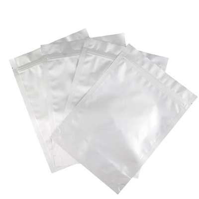Aluminium folia worek MOQ 100 sztuk Aluminium srebrny Zip Zamknięcie torebki dla 50 tabletek