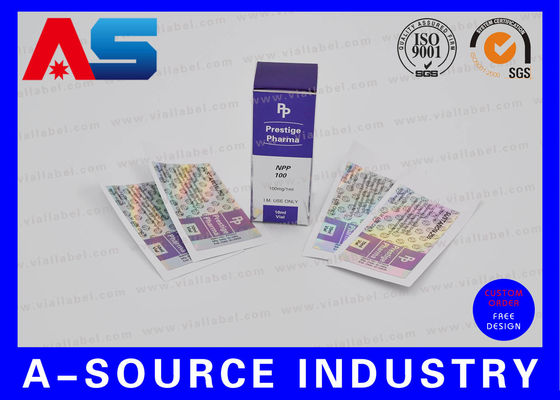 Hologram Nalepki Etykieta i pudełko z niestandardową nową nazwą firmy nadaje się do 2 ml / 3 ml butelki z peptydem
