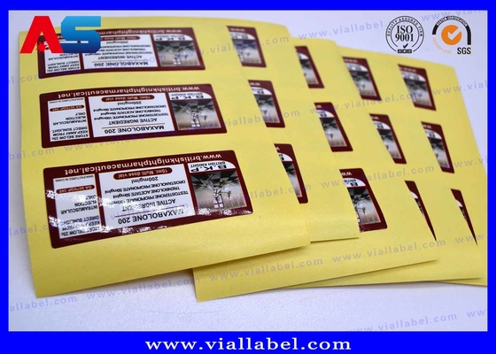 Małe etykiety na butelkach Britishhknight Pharmaceutical Injection Oils Glossy Waterproof Label