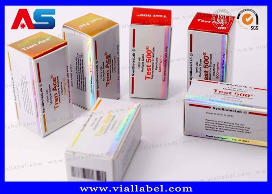 10 ml Pudełko do próbki 500 Laser Holograficzne Logo wodoodporne Błyskotliwe lakierowanie