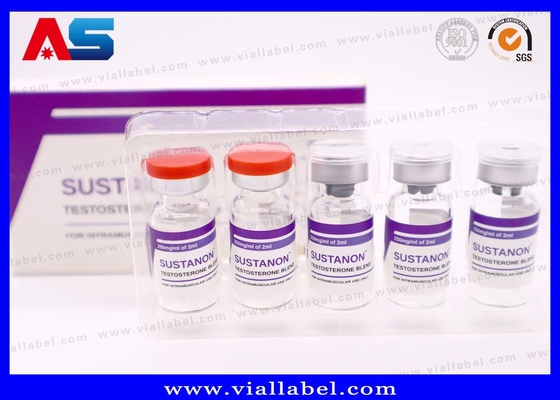 Etykiety fiolki 10 ml Wykonane z wodoodpornej, białej folii perłowej, silnego kleju, farmaceutycznego projektu niestandardowego
