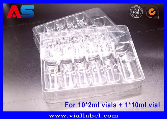 Przejrzyste plastikowe pęcherzyki do 10 x 2 ml fiolki + 1 x 10 ml fiolki