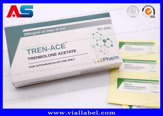 LabPharma Pharmaceutical Drukowane pudełko papierowe 10 ml i etykieta na butelce z zestawem fiol
