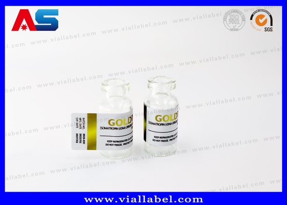 Silny klejnot 10 ml naklejki na fiolki Drukowanie folii złotej do wstrzykiwań Lyofilizated Peptides