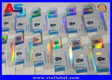 Małe szklane butelki 10 ml fiolka do przechowywania Folia z hologramem do drukowania z etykietą, Boldenone Undecenoate