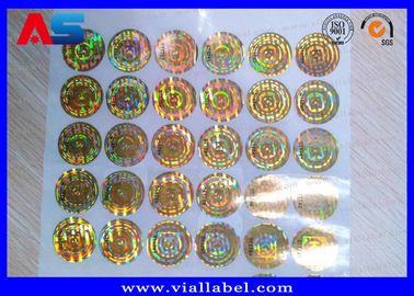 Nalepki holograficzne antyfałszowe do pudełek z etykietami na fiolkach 10 ml