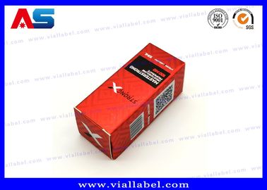 Czerwone pudełka z fiolką 10 ml do olejków fiolki Peptydy Opakowanie Rozmiar 3*3*6CM Etykiety na butelki 10 ml