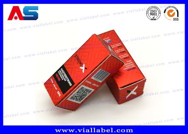 Czerwone pudełka z fiolką 10 ml do olejków fiolki Peptydy Opakowanie Rozmiar 3*3*6CM Etykiety na butelki 10 ml