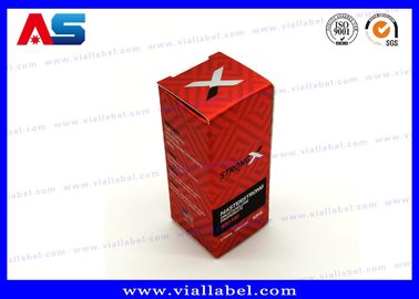 Czerwone pudełka z fiolką 10 ml do olejków fiolki Peptydy Opakowanie Rozmiar 3*3*6CM Etykiety na butelki 10 ml