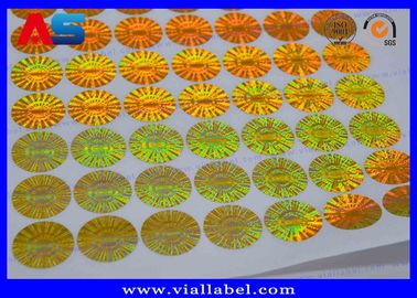 Bezpieczne drukowane samoprzylepne naklejki Etykiety Vinylowe drukowanie z numerem seryjnym 3D naklejek holograficzny