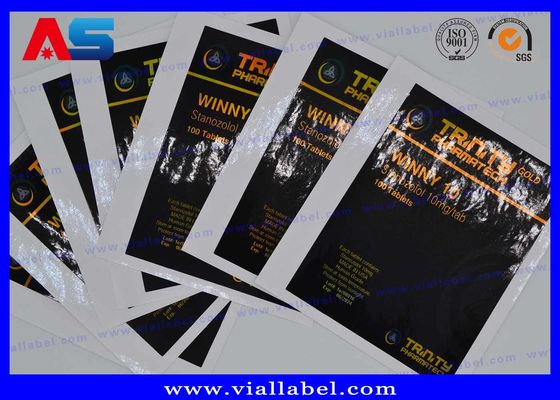 Hologram laserowy recepty CMYK Tabletki etykieta butelki naklejka dla butelki / torebki