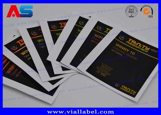 Hologram laserowy recepty CMYK Tabletki etykieta butelki naklejka dla butelki / torebki