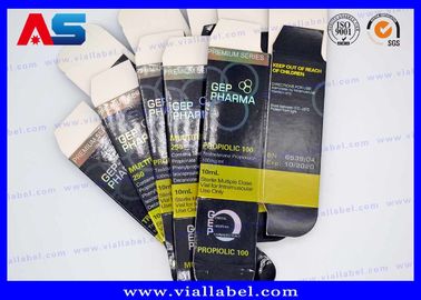 Holograficzna Glossy Printing 10ml Pudełka fiolki Drukarka Niestandardowy projekt Pudełka papierowa 10ml