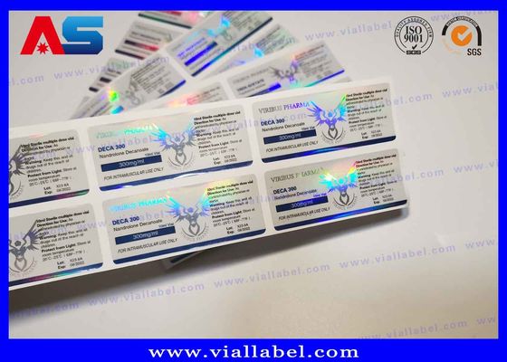 Farmaceutyczna naklejka Peptideowa na fiolkę 10 ml / 2 ml / 15 ml