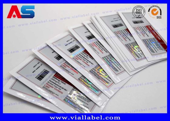 Sterydy Etykiety butelka 10ml Butelki szklane, Medycyna Prywatna Hologram drukowania etykiet