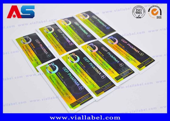 Butelka leków 10 ml Fiolki Etykiety naklejki Hologram Laser Printing Specjalnie zaprojektowane etykiety do fiol szklanych