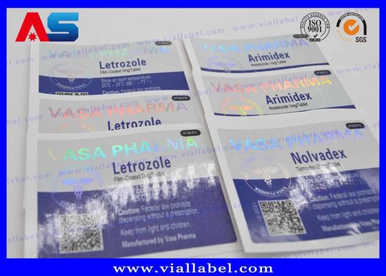 Etykiety na fiolki drukowanie szkło 10ml etykiety na fiolki, etykiety holograficzne na butelki