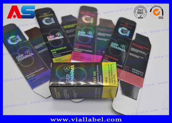 Drukowanie hologramów laserowych UV Spot 10ml Pudełka fiolki I Etykiety