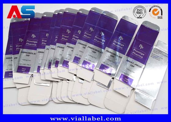 Bodybuilding / Test Enanthate Niestandardowe pudełka opakowaniowe Drukowanie z wolnym projektem Etykiety na butelki 10 ml