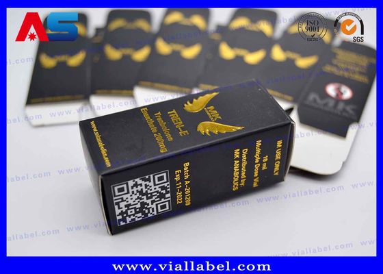 MK Pharmaceutical Pudełka z butelką 10 ml z złotą folią z embossed logo Pudełka do małych fiol