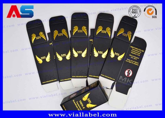 MK Pharmaceutical Pudełka z butelką 10 ml z złotą folią z embossed logo Pudełka do małych fiol