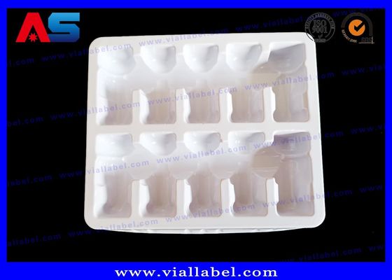 10 Fiolki 2 ml Biały PET Plastic Blister Opakowanie lek w opakowaniach blisterowych / tacy blisterowej