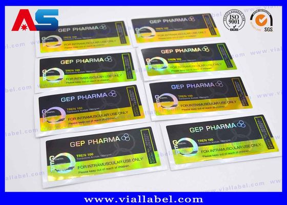 Wodoodporna 10ml Fiolka Etykiety 4C pełnym kolorze Do Peptideowych Pharmaceutical