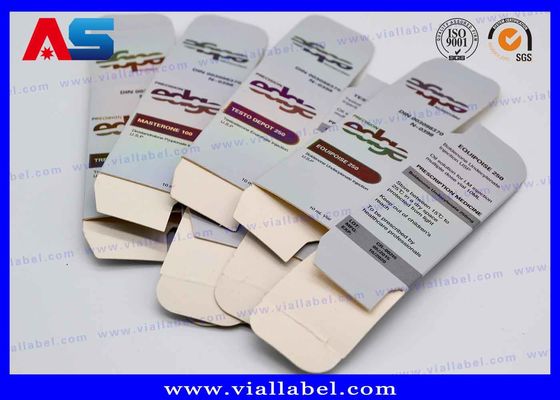 Niestandardowe pudełko do przechowywania fiolki holograficznej Drukowanie 10 ml pudełka do fiolki i opakowanie / małe pudełka do opakowania