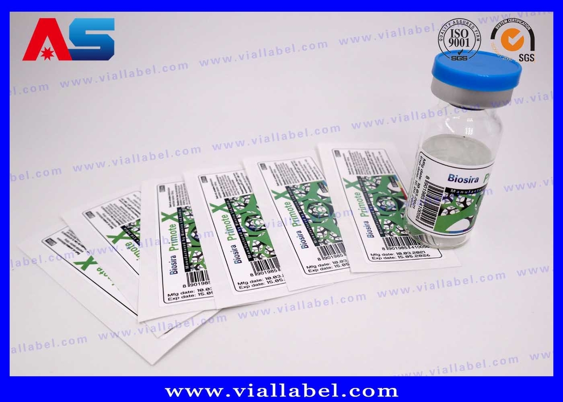 CMYK Biała folia perłowa 10 ml Etykieta fiolki do butli do wstrzykiwań