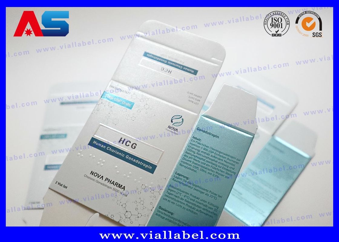 Wysokiej jakości opakowanie kartonowe na peptydy 3ml dla 2 fiolek 3ml Darmowy projekt MOQ 500 zestawów